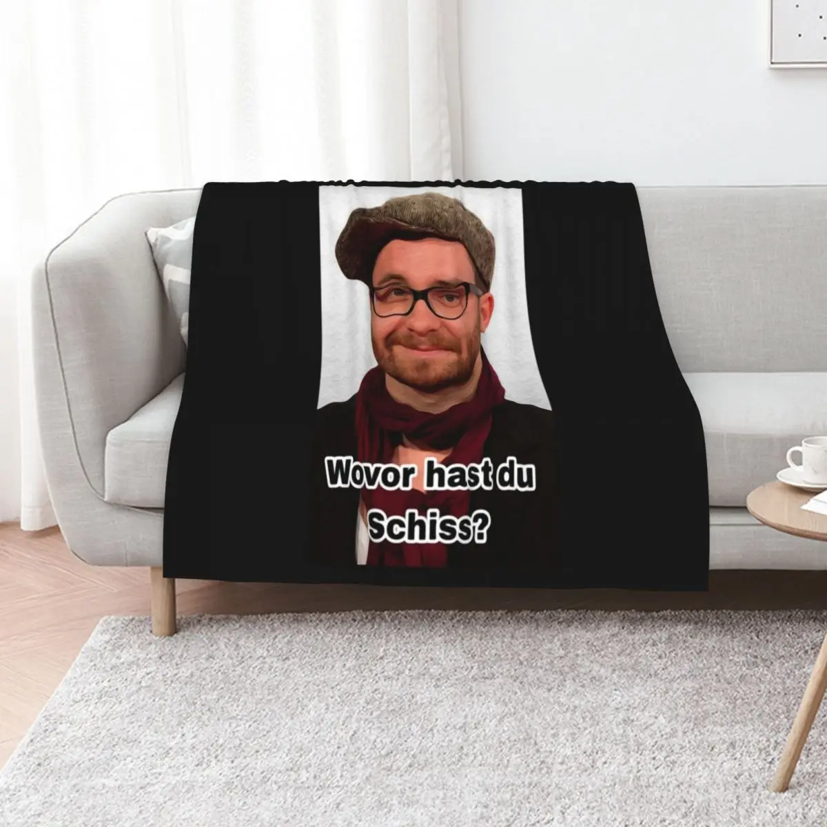 Mark Forster What are you scared of Meme Throw Blanket Sofas Decorative Throw Winter beds Polar Plaid on the sofa Blankets