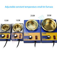 100W 150W 250W 300W  Solder Pot Soldering Desoldering Bath Titanium Plate  36mm 50mm 80mm 100mm 50-520 Degree 220V