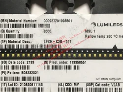 10pcs/ LFXH-C2B-217 3W power 2319 white light 6500K car day running lamp LED lamp bead 3 feet
