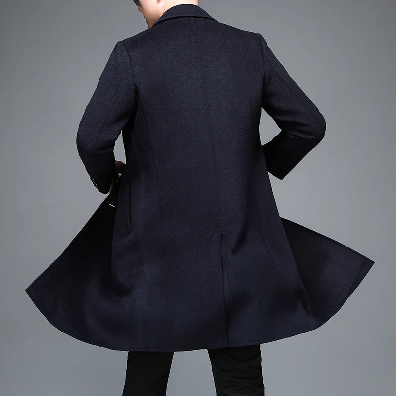 Effortless Men Cashmere Overcoat Old Money Style Wool Blend Coat Soft Warm Elegant Outfits Business Leisure Sophisticated Appeal