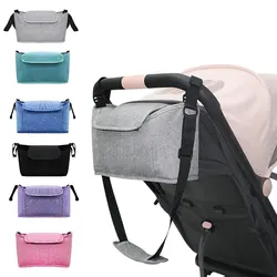 Borsa per passeggino borsa per mummia per pannolini per bambini borsa per passeggino di grande capacità portabicchieri per biberon accessori per passeggini borsa per appendere