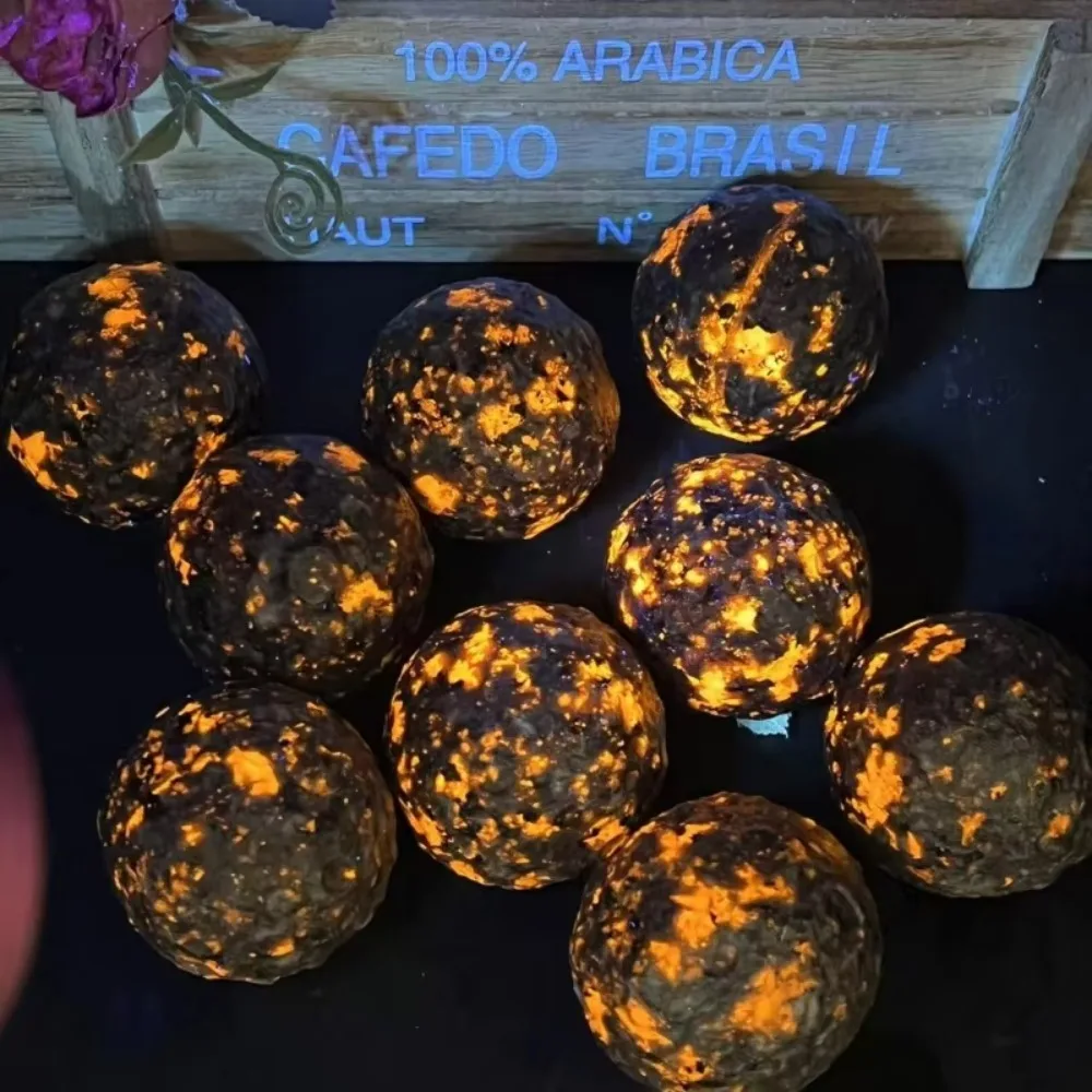 Natural Crystal Moon Sphere Yooperlite Stone Powerful Chakra Ball Energy Wicca Flame Reiki Healing Spiritual Witchcraft Gift