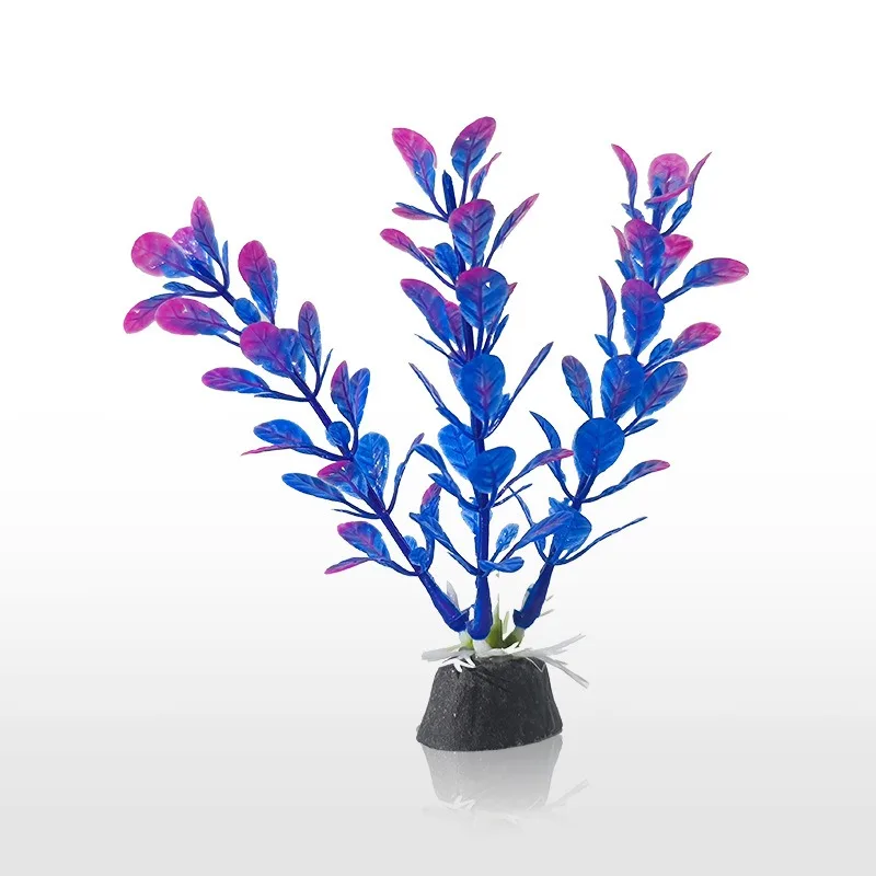 

10cm Artificial Aquarium Plants Colorful Fish Tank Decor Fake Aquatic Grass Coral Moss Water Landscape Ornament for Aquascaping