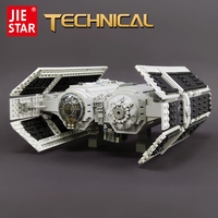 67109 1010pcs JIESTAR High-tech Moc Star Plan Space Tie Bomber Brick Technical Model Building Block Toys Attack Cruiser Fighter