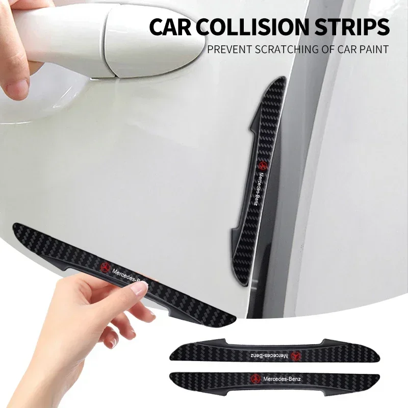 4pcs Car Body Protector Sticker Anti-Collision Protective Strip For Mercedes Benz A180 A200 A260 W203 W210 W211 W204 C E S CLS