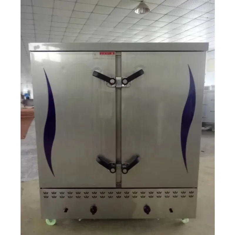 

Industrial Stainless Steel Electric/Gas 8/12/24 Trays Rice Steamer Timer Temperature Control for Steamed Bakery