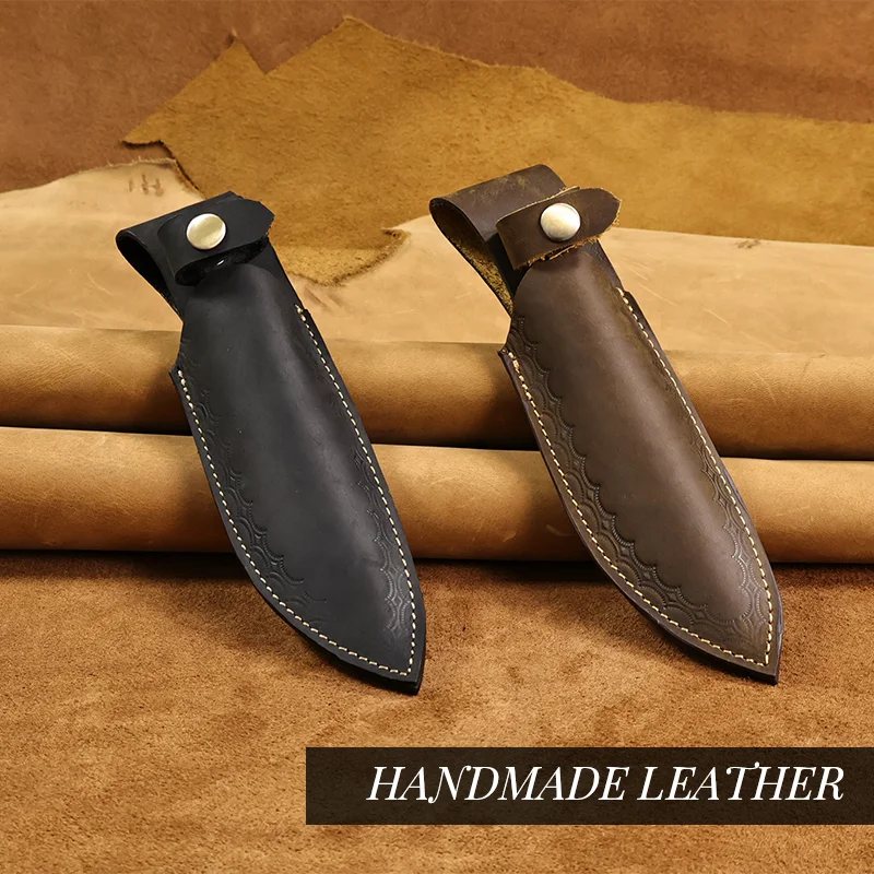 Étui à couteaux en cuir DulKnife pour hommes, étui à couteaux de survie en plein air, camping rétro, extérieur, EDC, 1 pièce