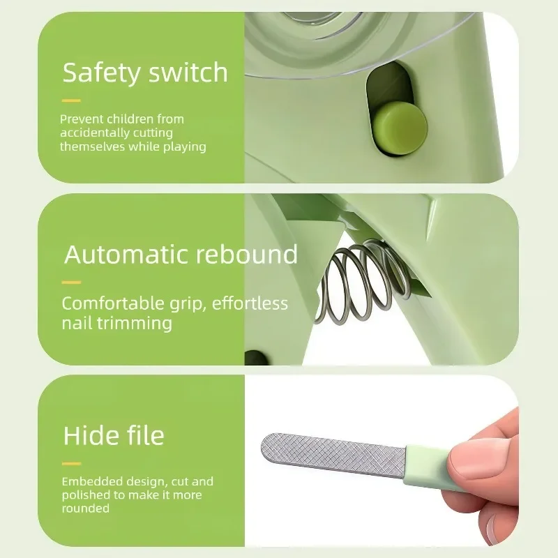 Pet Nail Clipper Cat Nail Trimmer Dog Nail Scissors LED Nail Clipper Anti Splash Dog Cat Blood Line Quick Safe Pet Grooming Tool