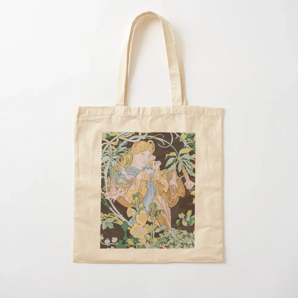 

Alphonse Mucha Tote Bag cute tote bag tote bags aesthetic Canvas Bag
