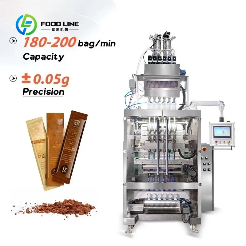 Custom Made Full Automatic Multifunction  Drinking Sachet Water Honey Filling and Sealing Machine for Coffee Spice Stick