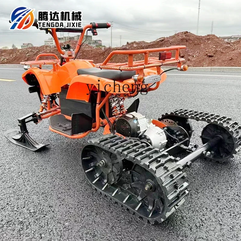 ZK snow ice sleigh four-wheel patrol car crawler play rescue rescue electric single double motorcycle