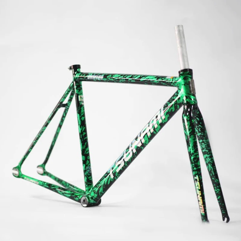 Fixed Gear Bike Frame Tsunami SNM100 Aluminum Alloy Bicycle Frameset Fixie Single Speed With Fork And Headset