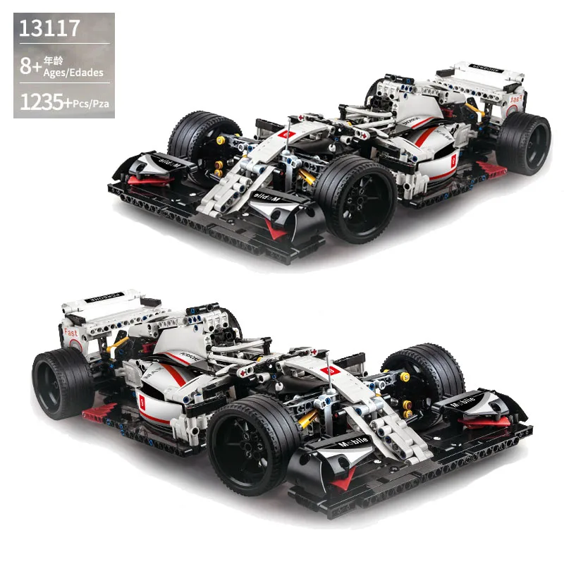 

1:10 город F1 формула автомобиль строительный блок MOC знаменитый суперкар Дрифт гоночный Городской Спортивный автомобиль кирпич праздник подростков игрушка Подарки