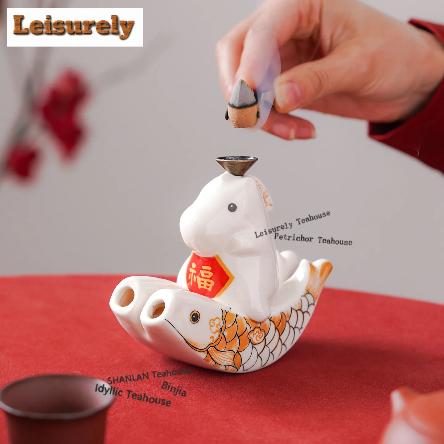 Cute Horse Incense Holder Mist Smoking Steamers Incense Burners Aromatherapy Smell Distributor Censer Home Accessories Craft