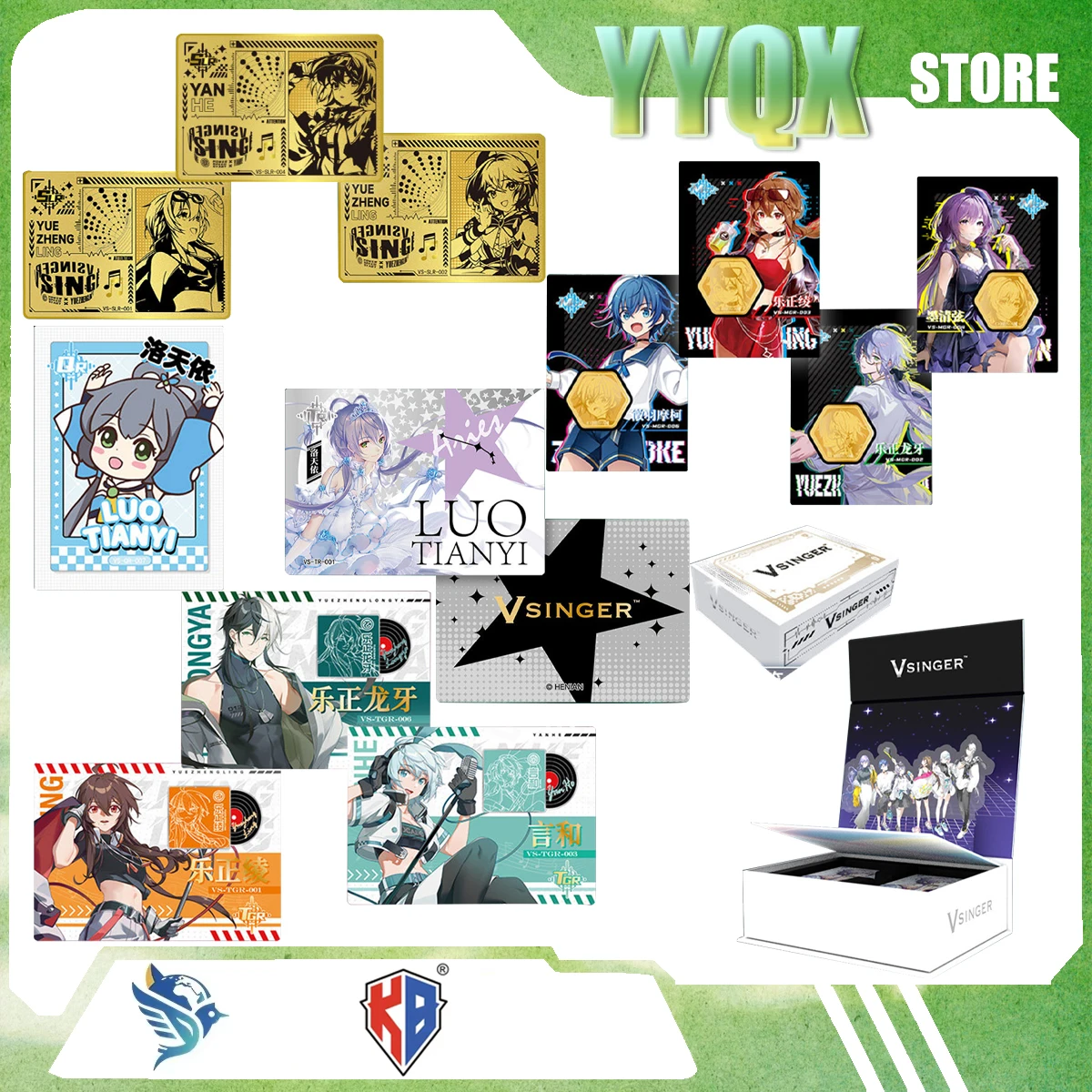 

KABAO 2026 НОВЫЙ Vsinger ‌ Ло Тяньи ‌ Коллекционные карточки, анимационные фигурки, мультфильмы, комиксы, подарки-сюрпризы, милые игры, украшения