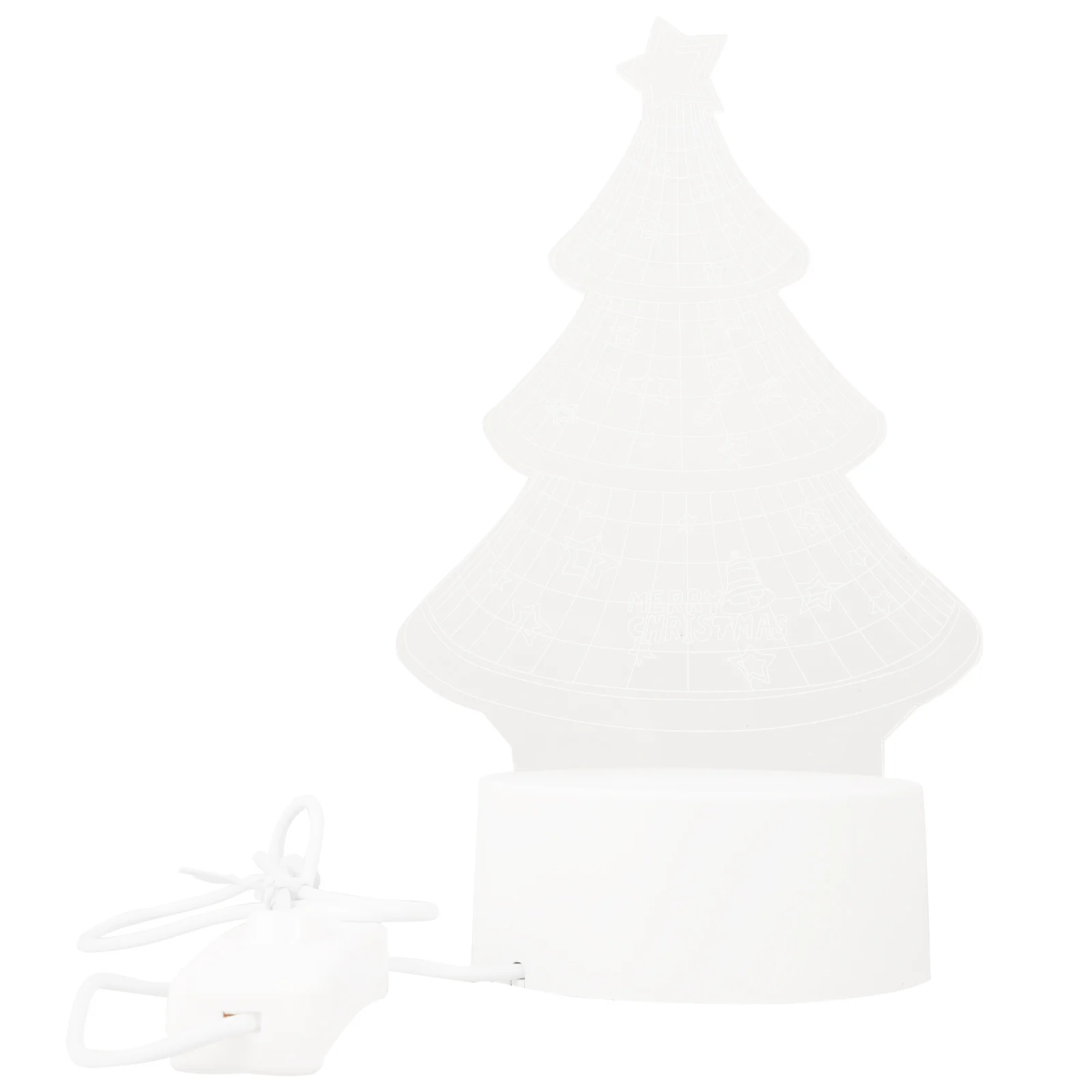 

1pc 3D Decorative Decorative Table Christmas Table Light Decor For Home Party Decoration Xmas Night Light Gift