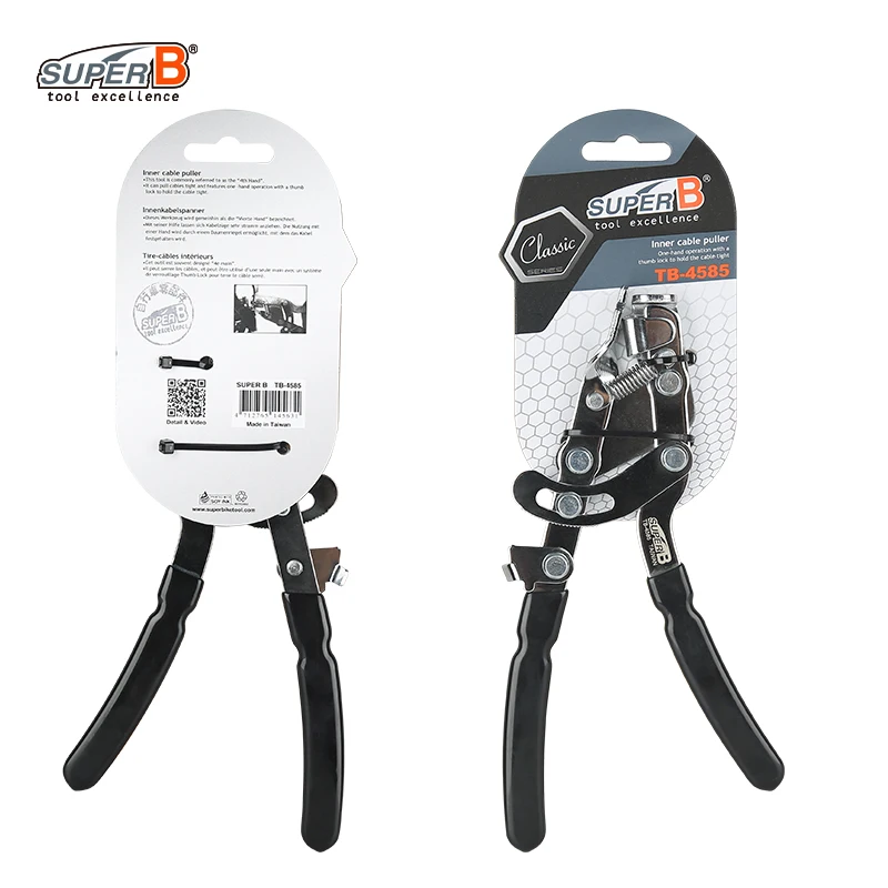 SUPER B Alicate extrator de fio de cabo interno de bicicleta Ferramenta manual Manutenção de montanha Tensor de bicicleta Engrenagens Ferramenta de reparo de freio de bicicleta de aço