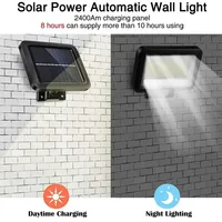 120COB Solar Motion Sensor Lights Outdoor Waterproof IP65 Split Solar Indoor Wall Lamp for Lawn Garden Decoration Street Light