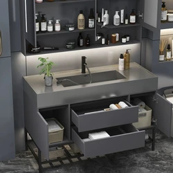 Furniture Luxury Multifunction Home Cabinets Bathroom Storage Narrow Cabinet Drawer Sink Under Base Schrank Bathroom Furniture