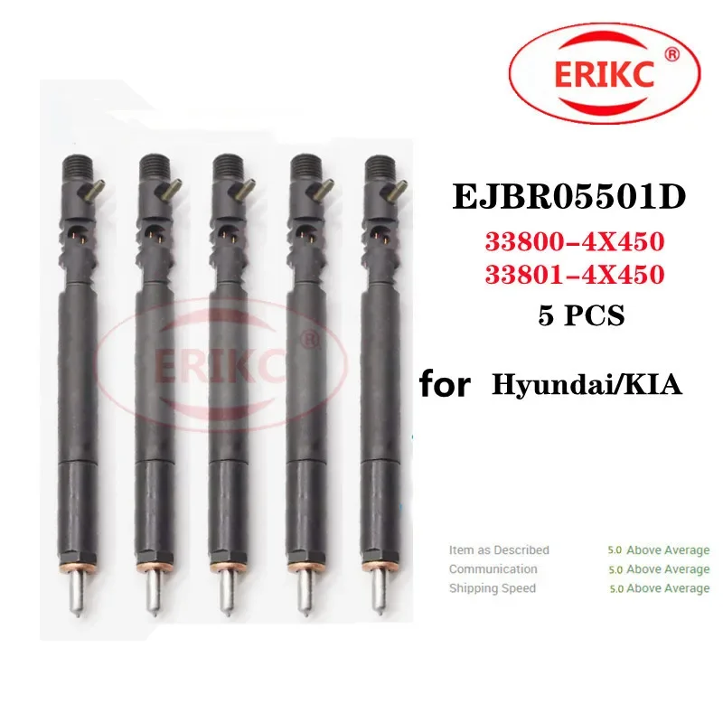 

ERIKC 5 PCS EJBR05501D Auto Parts Fuel Injector EJBR 055 01D OEM 33800-4X450 33801-4X450 FOR Delphi