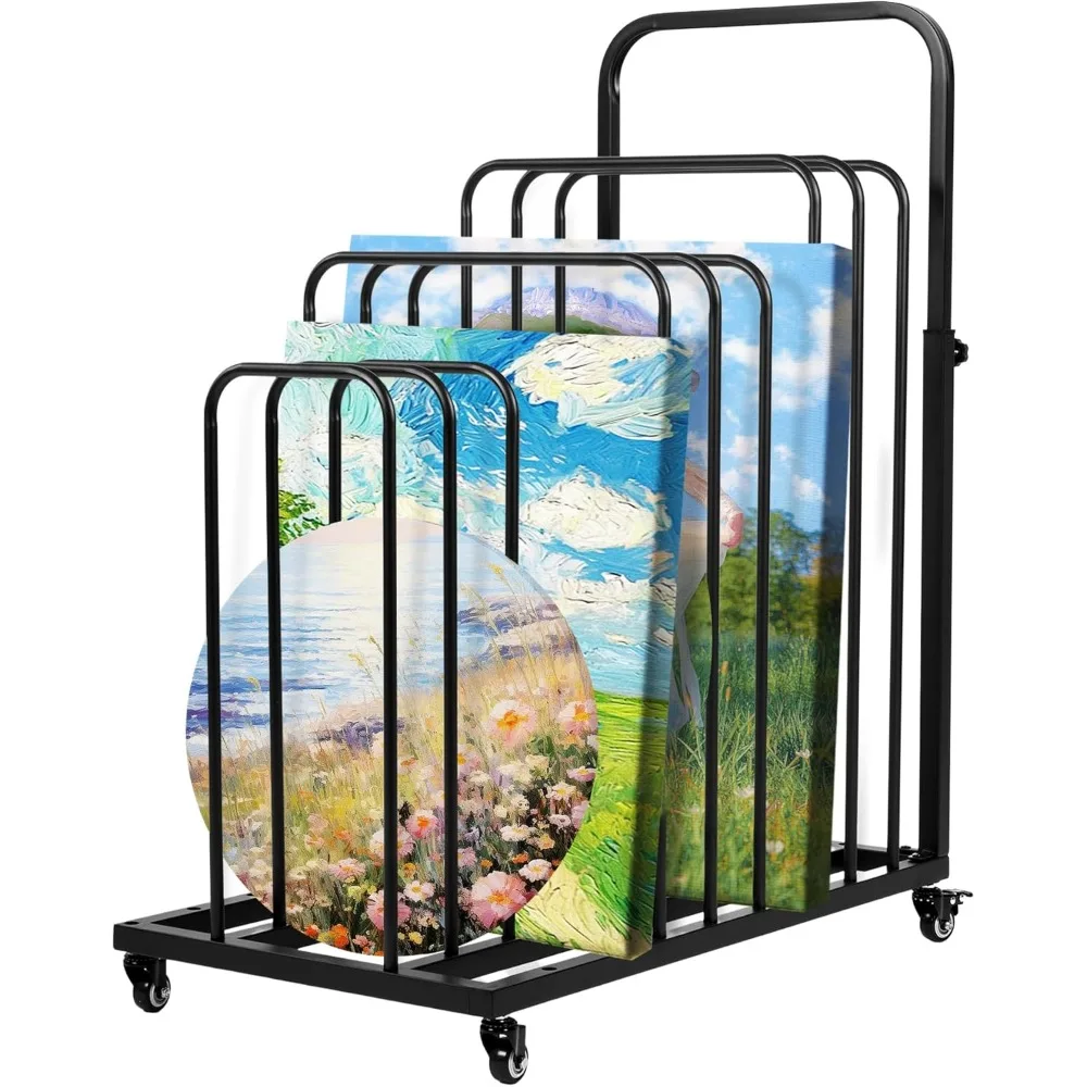 

Вертикальная стойка для хранения и сушки искусств с регулируемым мольбертом для дисплеев для рисования и живописи