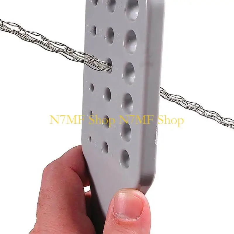 

N7MF 2Pcs/set Round 33 Holes Draw Plate Plastic Wire Drawplate Metal Draw Plate Tool