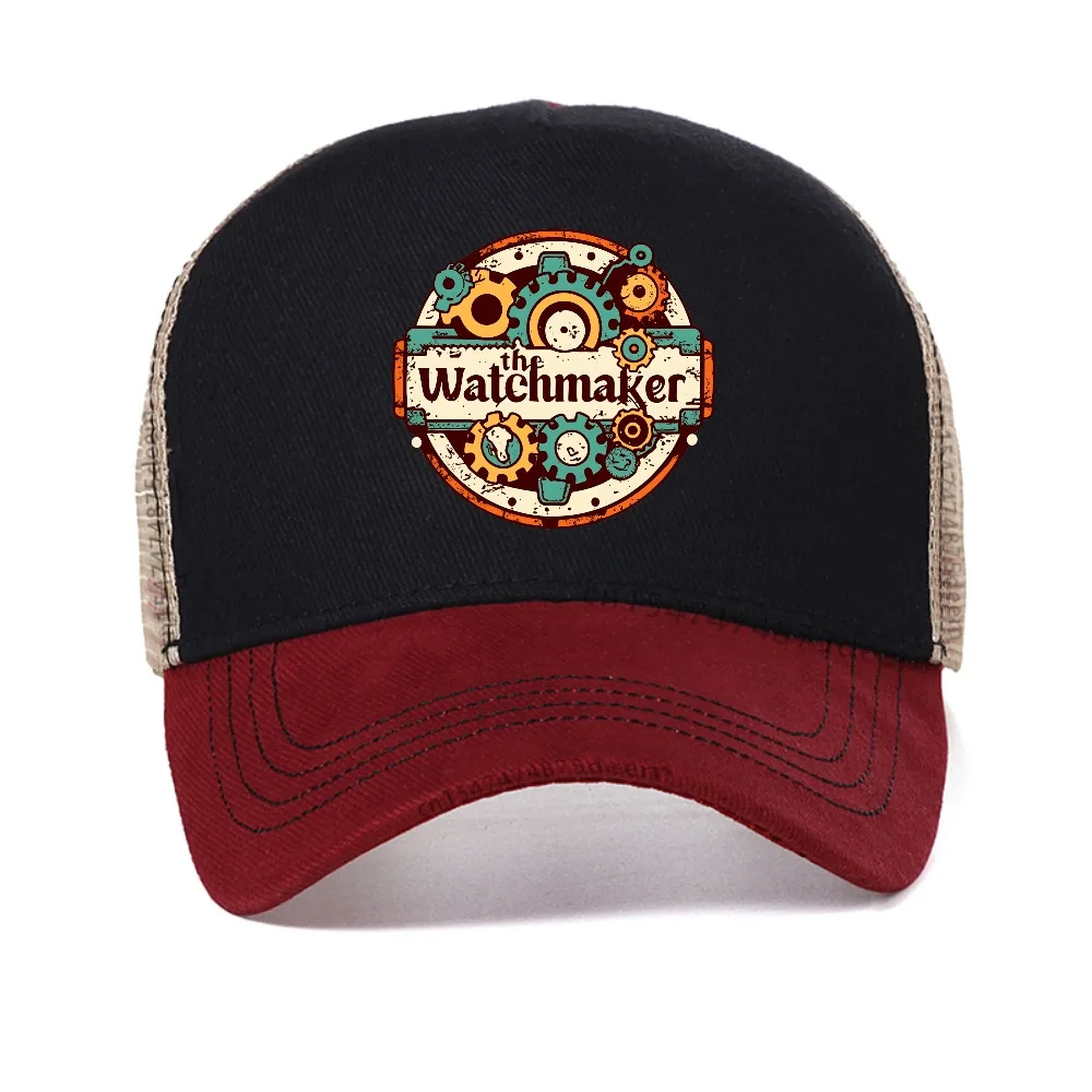 

THE Watchmaker Vintage Graphic mesh baseball cap Watch Collector Clockmaker sun hats Casual Fashion adjustable Snapback hat