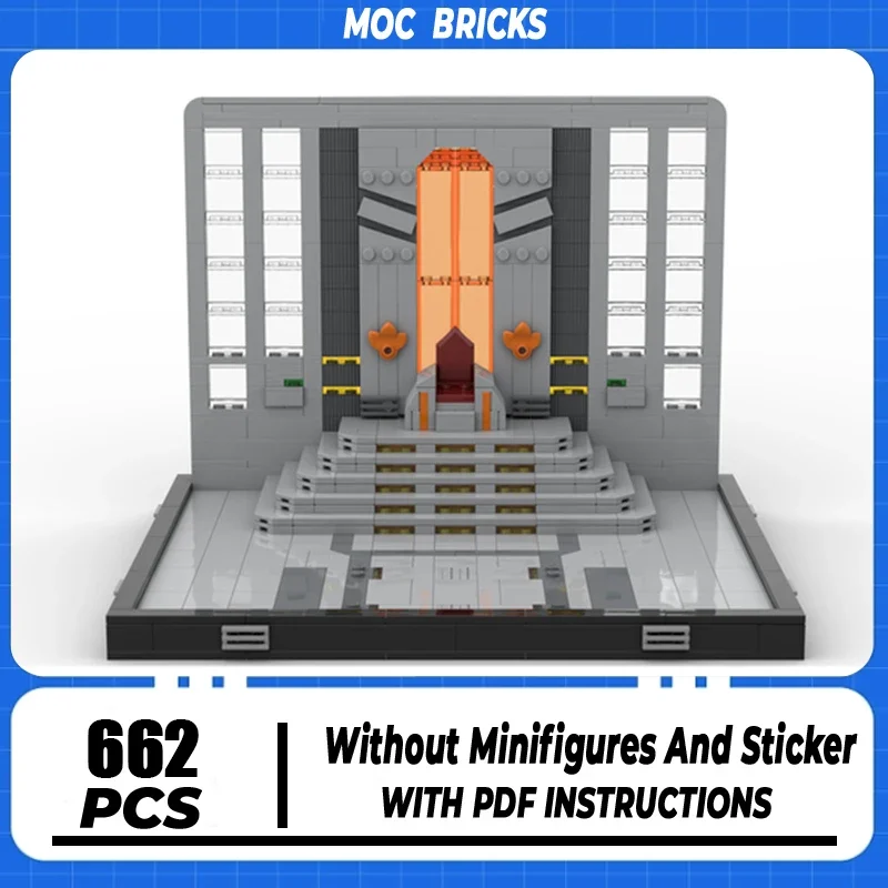 Bloques de construcción de la serie de películas de Star Wars, modelo de trono, tecnología Modular, ensamblaje DIY, regalos de juguete