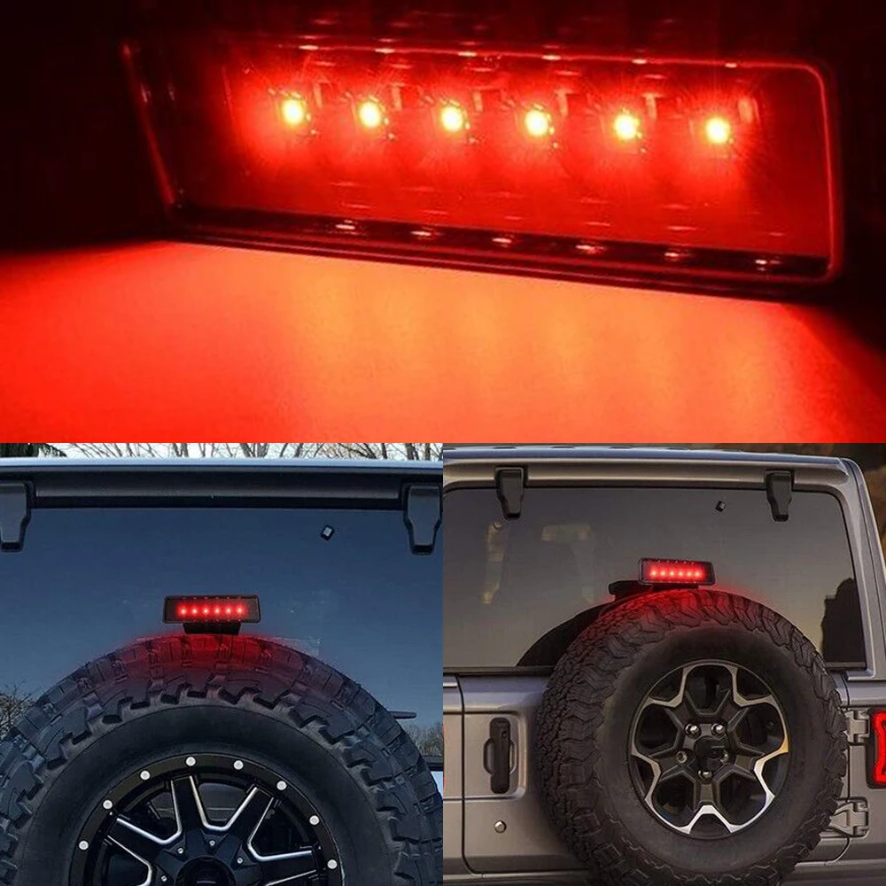 For Jeep Wrangler JK 2 Door Unlimited JKU 4 Door 2007 2008 2009 2010 2011 2012 2013 2014 2015 2016 2017 2018 LED 3rd Brake Light - view 6