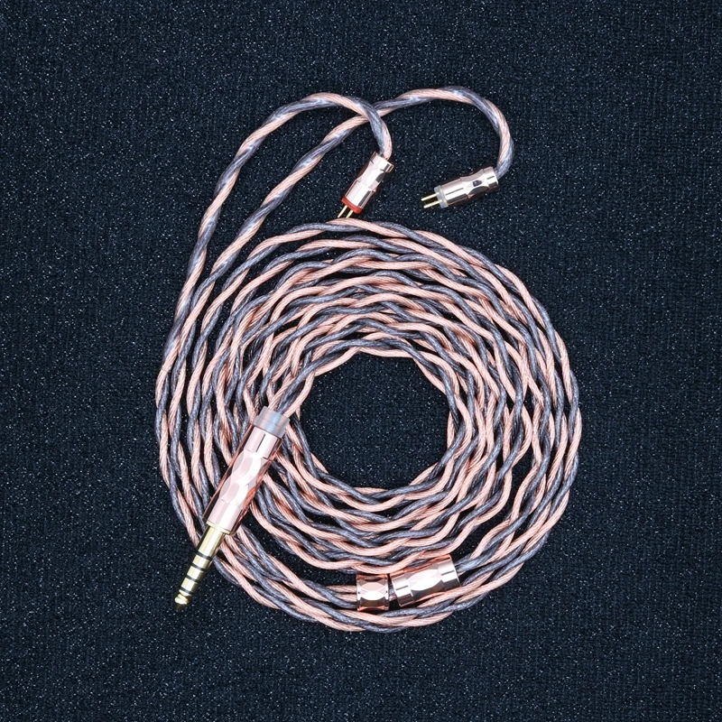 XINHS F06 4-core 7N UPOCC single crystal copper+7N single crystal copper silver plating+graphene hybrid upgraded cable