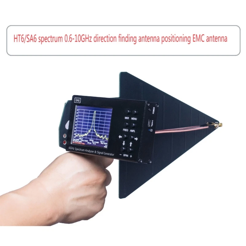 600MHz to 10GHz UWB Antenna Log Periodic Antenna Antenna for SA6 Spectrum