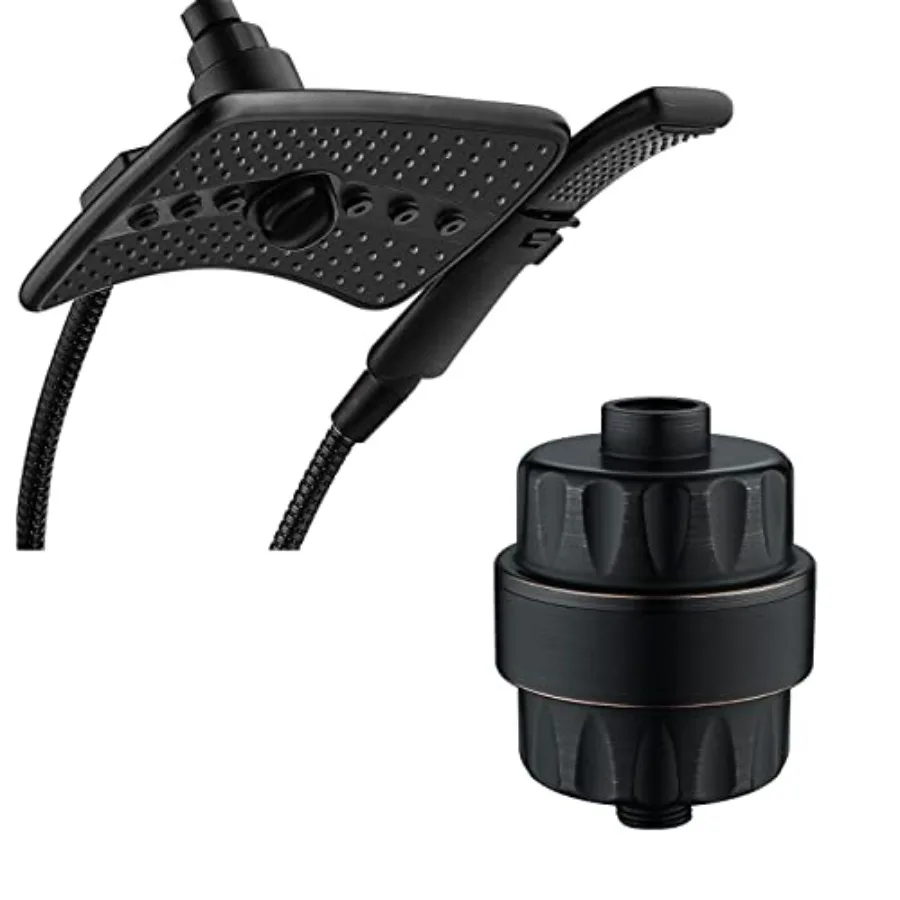

Dual Shower Head Combo Set with High Output Shower Filter for Hard Water
