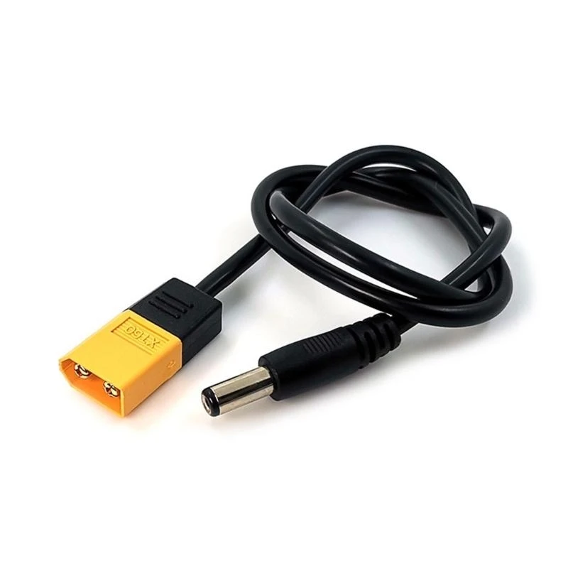 XT60 Male Connector to DC5525 Power Cable for FPV Monitor Power-Drone Power Cord