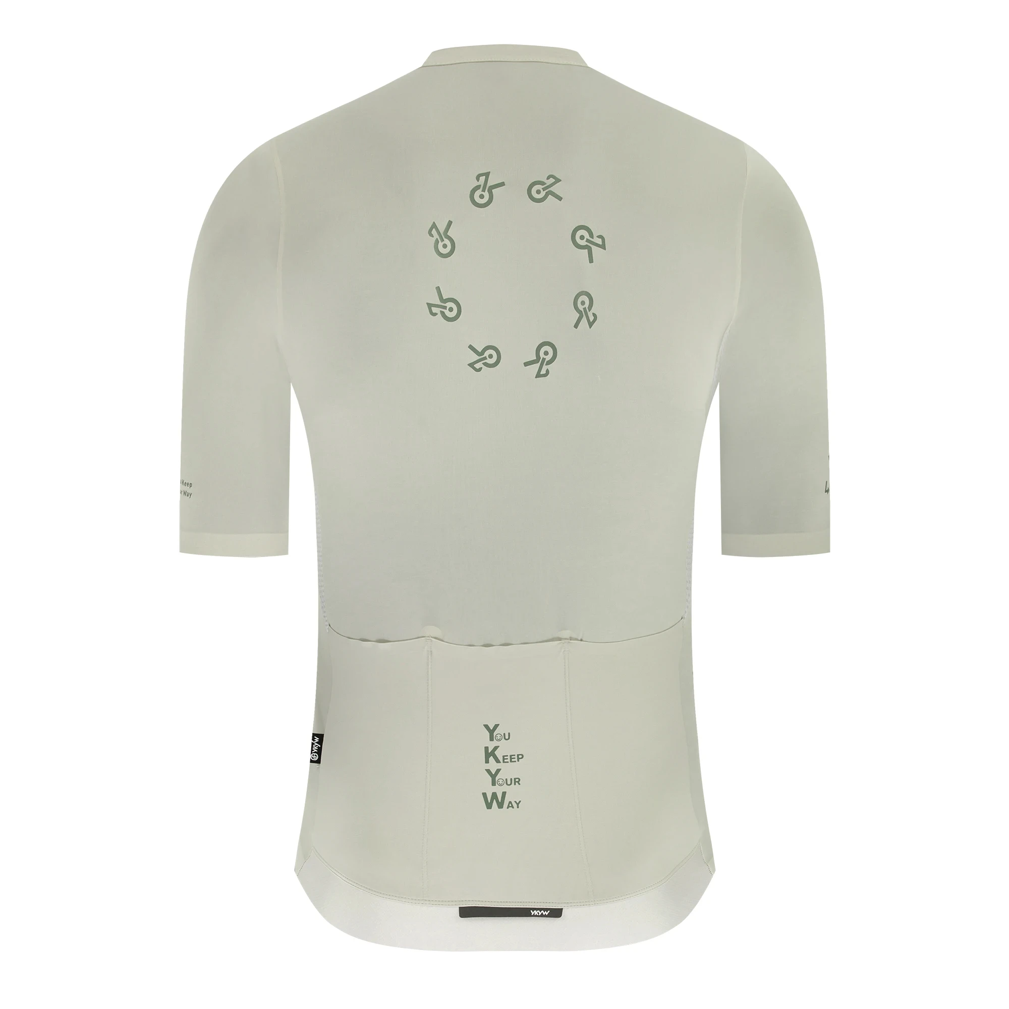 YKYWBIKE 2026 Sommer Herren Radtrikot Kragenlos Kurzarm Cool-Touch Rutschfest Schnelltrocknend Atmungsaktiv Rennrad MTB Oberteil – Detail 19