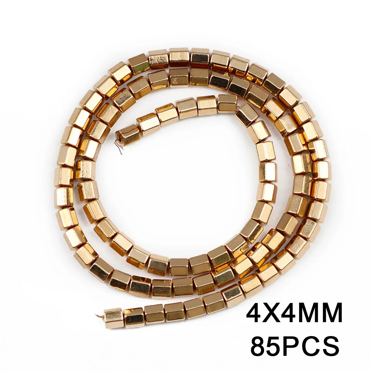 Natural Hematite Stone Gold Color Beads Star Heart Loose Ring Spacer Beads For DIY Jewelry Making Bracelet Necklace Accessories