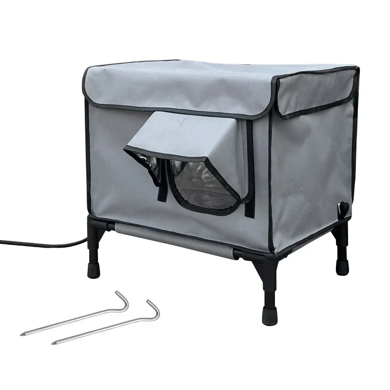 

Outdoor warm cat box, electric heating, windproof and rainproof, heightened bracket, away from wet ground