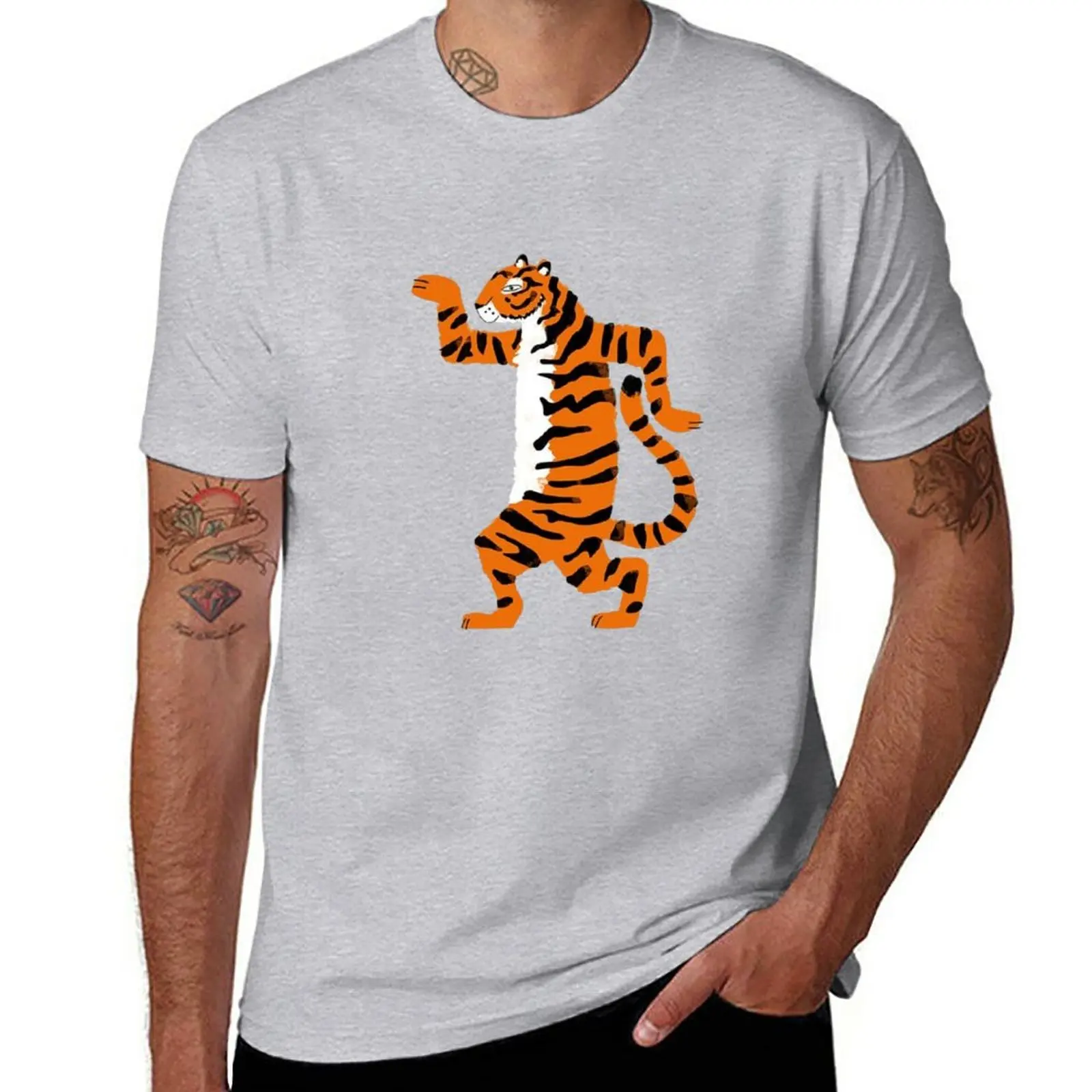 

New Dancing Tiger T-Shirt custom t shirts design your own Oversized t-shirt men t shirt