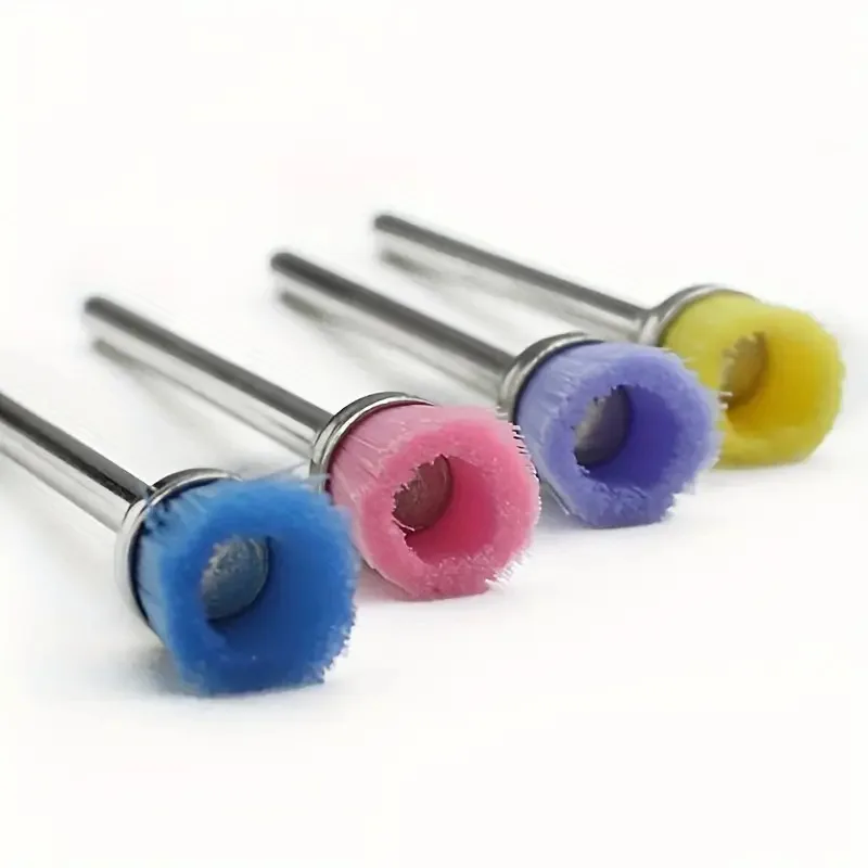 6 قطع من فرشاة تنظيف غبار الأظافر، رأس فرشاة تنظيف مثقاب طلاء الأظافر للوصول إلى مزيل غبار الأظافر الكهربائي #3