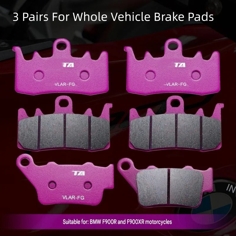 For F900R/F900XR Ceramic Brake Pads High Shear Resin Adhesive 650°C Ablation Avoid Friction Layer Delamination