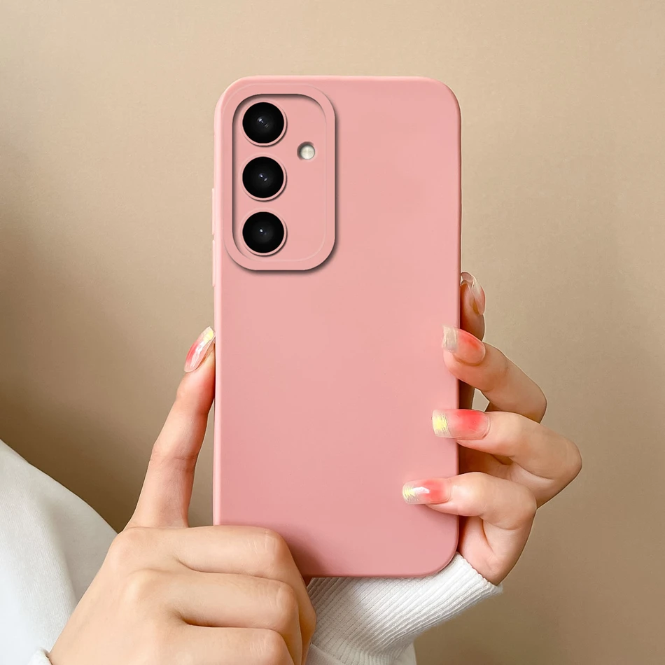 For Samsung Galaxy S25 Ultra Case For Samsung S25 Plus Cover For Samsung S 25 S25+ Plain Simple Soft Liquid Silicone Phone Case