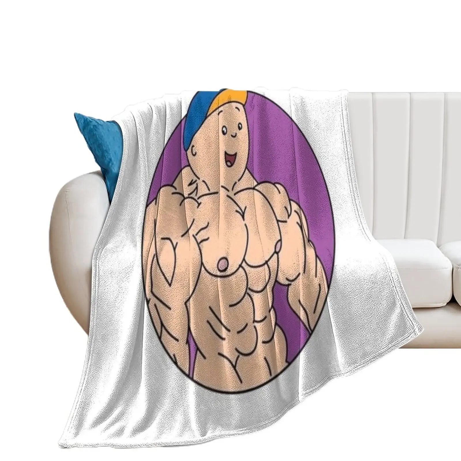 Buff Af Caillou Throw Blanket Decorative Sofa decorative Blankets