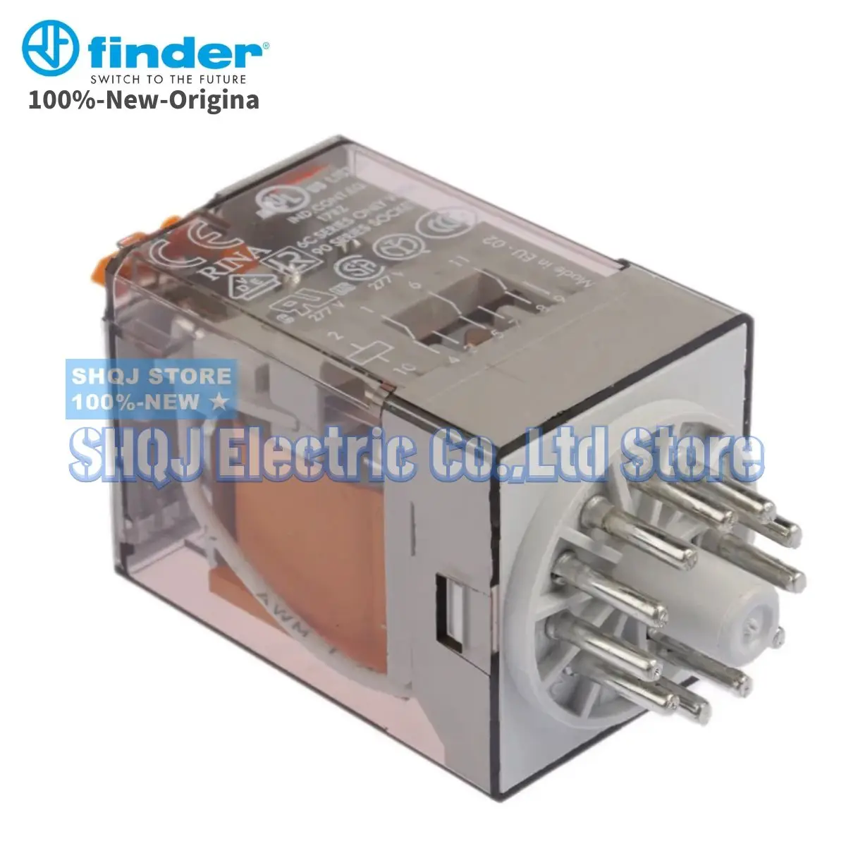 FINDER 100%-NEW 60.13.8.110.0040 110VAC 1PCS 90.03 SMA 10A 250V 11PIN 3CO original