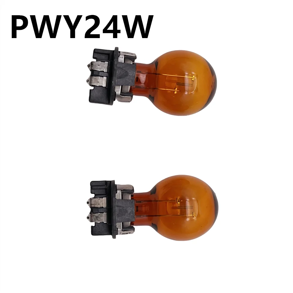 2PCS Original PWY24W Halogen Lamp Amber For Audi A3 A4 A5 Q3 Q7 VW Golf CC MK7 Front Turn Signal Lights WP3.3x14.5-4