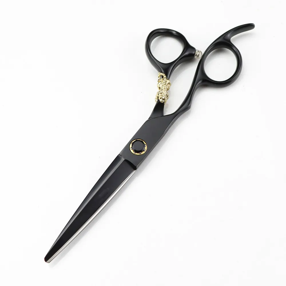 Professional JP 440c 6 '' Left Handed Bearing Tiger hair scissors haircut thinning barber cutting shears hairdressing scissors