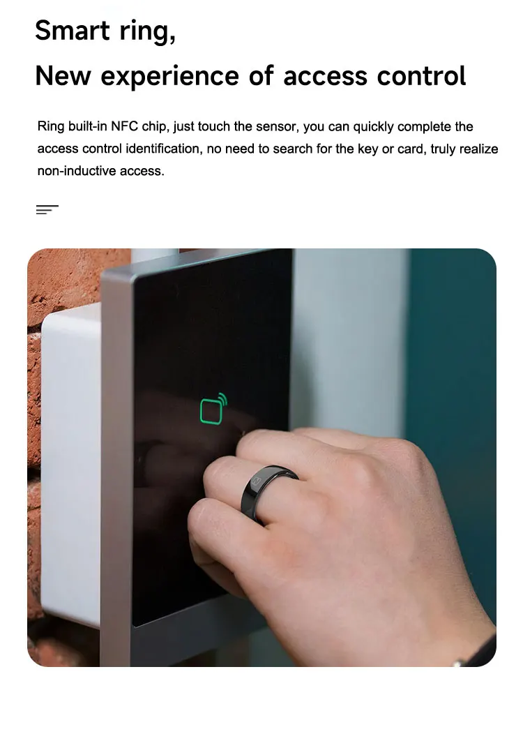 2025 New Smart Ring NFC Heart Rate Blood Pressure Multi-Sport Monitor 5ATM SmartRing Women Men
