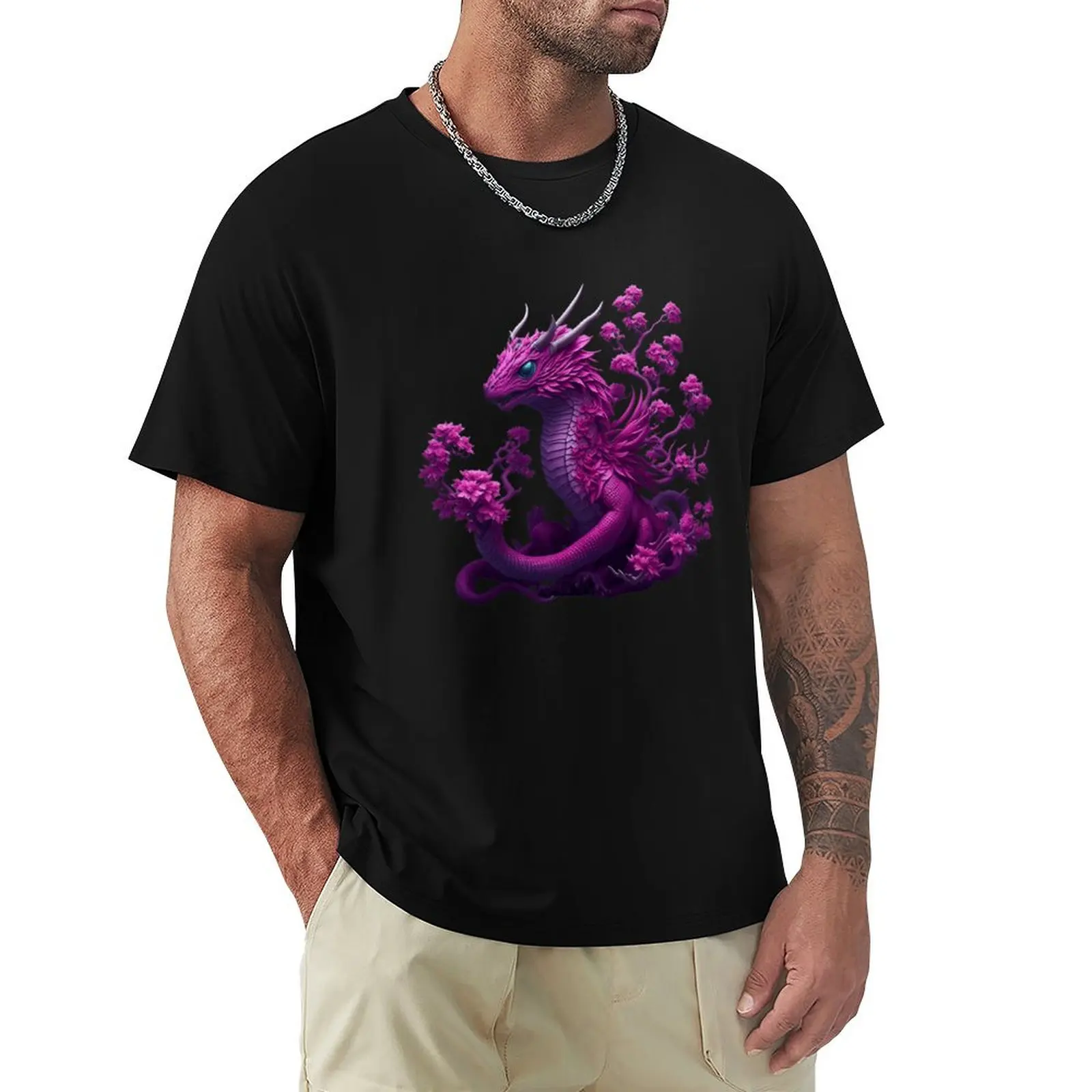 

Sakura Dragon T-Shirt shirts graphic tees Funny t-shirt designer t shirt men