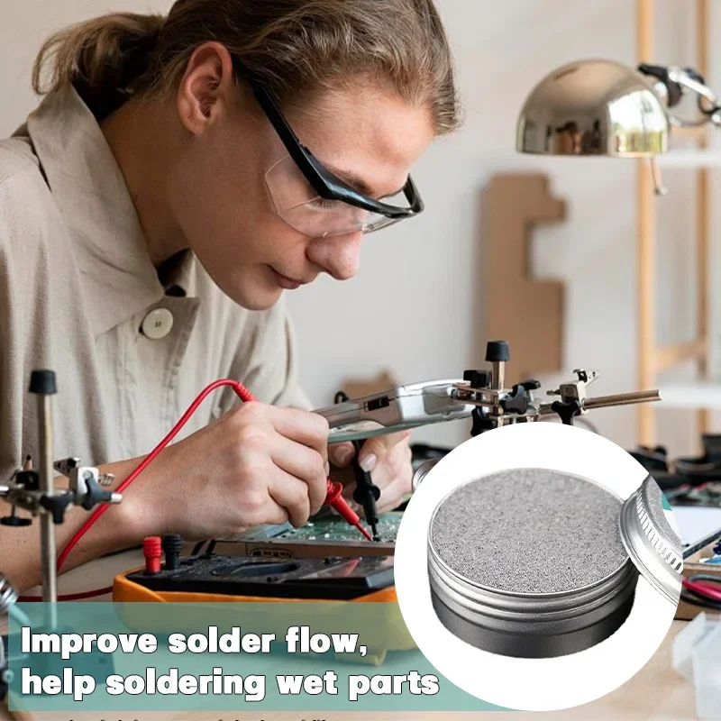 سبيكة لحام تلميح تنظيف لصق سبيكة لحام تلميح لصق لحام الحديد رئيس تينر المنشط القصدير لحام كريم لصق أداة إصلاح #4