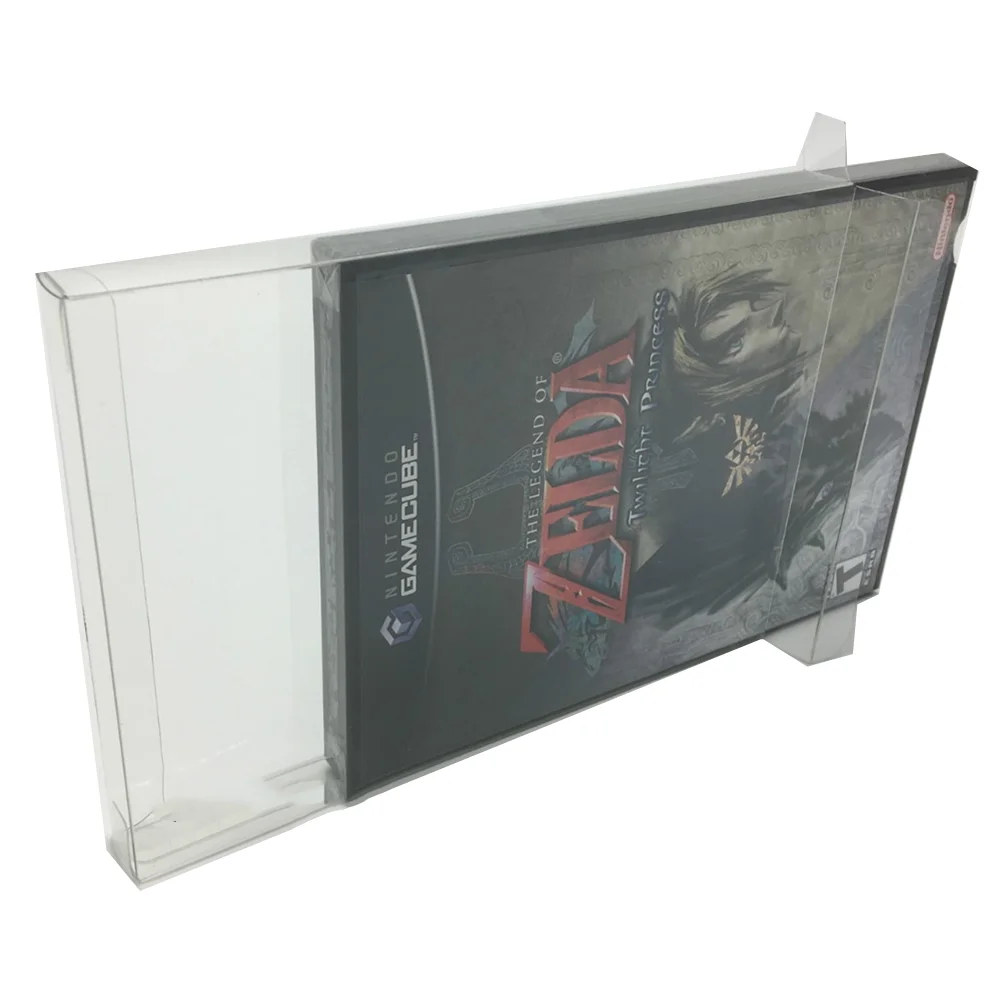 Collection Display Box For NGC/Nintendo GameCube/US Game Storage Transparent Boxes TEP Shell Clear Collect Case