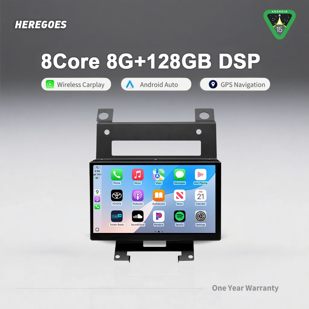 8GB أندرويد 15 مشغل ديفيدي للسيارة الملاحة GPS واي فاي بلوتوث اللاسلكية Carplay سيارة Radoi لاند روفر فريلاندر 2 2007-2015