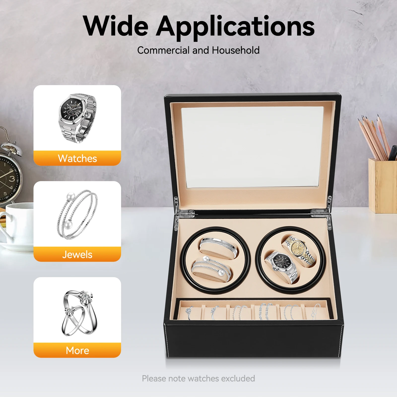 remontoir montres silencieux – design et finitions